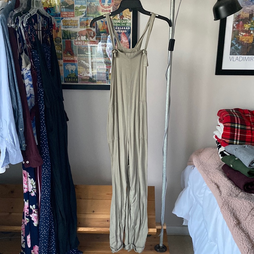 Green jumpsuit